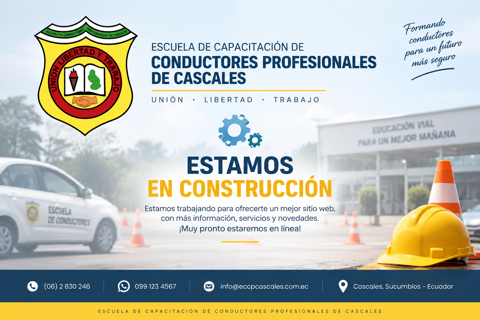 Escuela de Capacitación de Conductores Profesionales de Cascales - Estamos en construcción